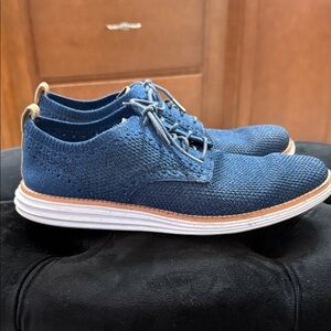 Cole Haan Original Grand Navy Knit Oxfords